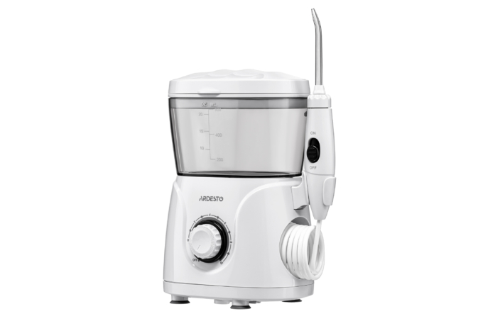Ardesto irrigator portable, cup 600 ml, 8 nozzles, white