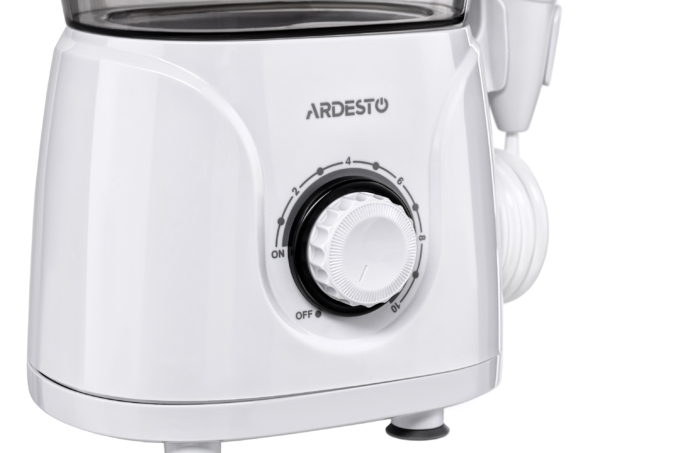 Ardesto irrigator portable, cup 600 ml, 8 nozzles, white