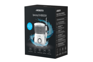 Ardesto irrigator portable, cup 600 ml, 8 nozzles, white