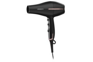 Фен Ardesto  HD-Y220PRO, 1850-2200Вт, 2 швидкості, 3 темп.режими, дифузор,чорний+золото