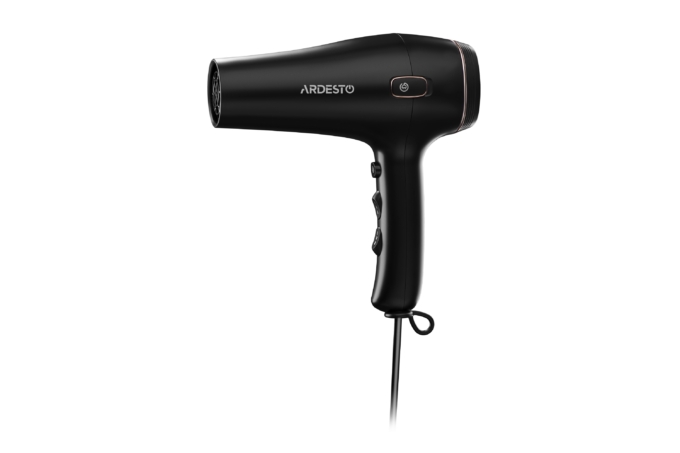 Фен Ardesto HD-Y210, 1750-2100Вт, 2 швидкості, 3темп.режими, авто.змотування шнура, чорний