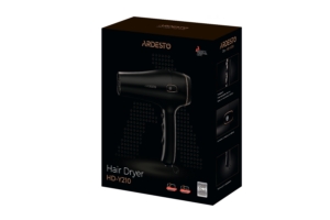 Фен Ardesto HD-Y210, 1750-2100Вт, 2 швидкості, 3темп.режими, авто.змотування шнура, чорний
