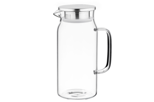 Ardesto Pitcher with lid, 1200ml, borosilicate glass, stainless steel, transparent