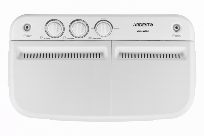 WM ARDESTO semi-automatic, 6kg, 1350, A, 41cm, spin-dry, white