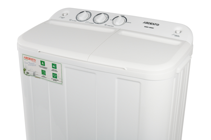 WM ARDESTO semi-automatic, 6kg, 1350, A, 41cm, spin-dry, white
