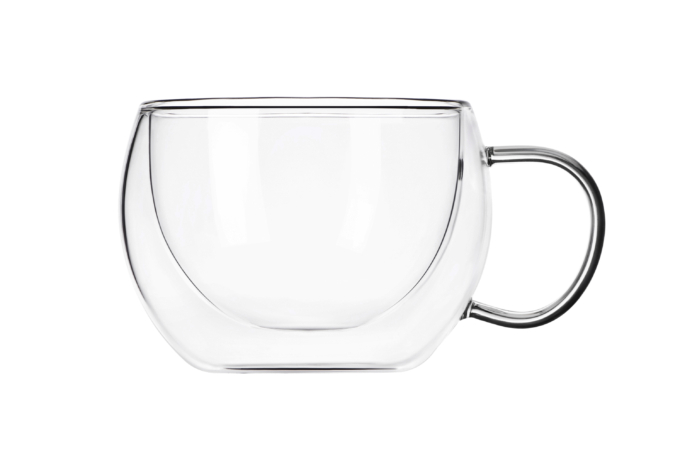 Набор чашек с двойными стенками Ardesto, 300мл, 7.5см, 2шт, боросиликатное стекло, прозрачный