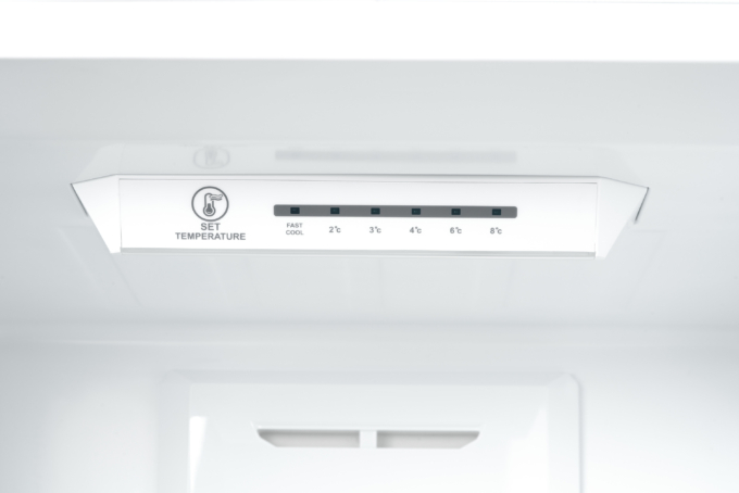 Ref ARDESTO with bottom freezer, 188×59.5×63, ref-224L, freez.-78L, 2doors, A+, NF, fresh zone, white