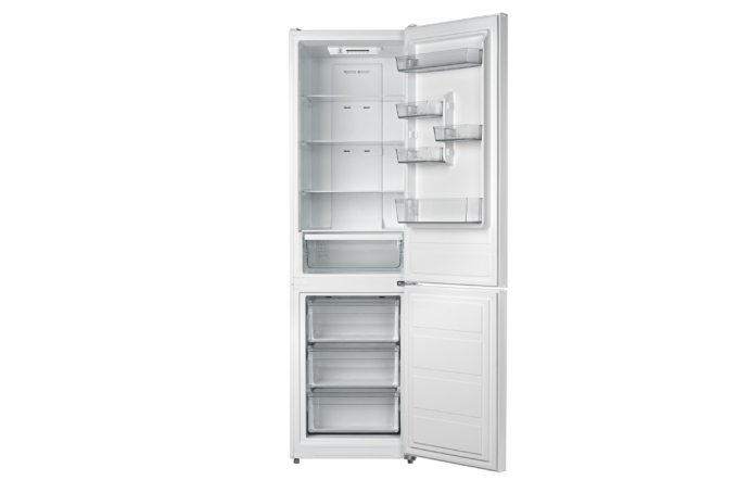 Ref ARDESTO with bottom freezer, 188×59.5×63, ref-224L, freez.-78L, 2doors, A+, NF, fresh zone, white