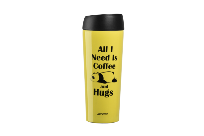Термочашка Ardesto Coffee time (Panda) 450 мл AR2645DTY