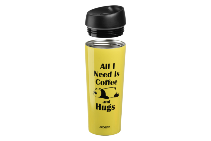 Термочашка Ardesto Coffee time (Panda) 450 мл AR2645DTY