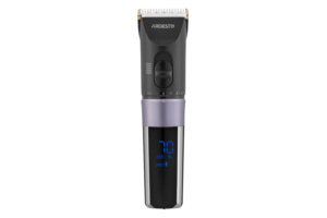 Ardesto hair clipper HC-Y40-DBS, 220V+battery, nozzles-4, titanium coating+ceramics, black
