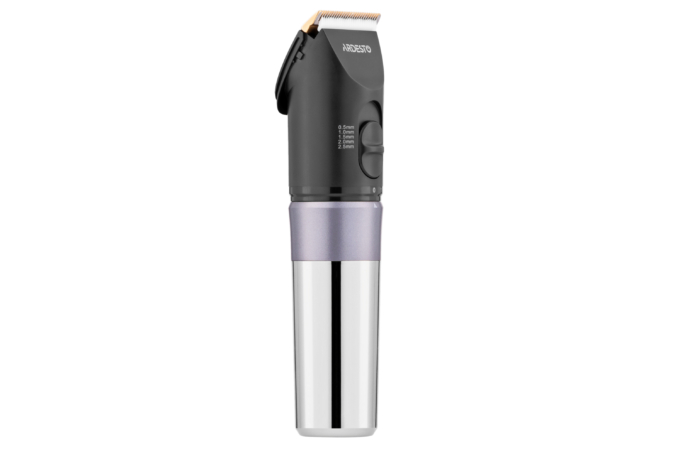Ardesto hair clipper HC-Y40-DBS, 220V+battery, nozzles-4, titanium coating+ceramics, black