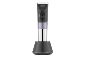 Ardesto hair clipper HC-Y40-DBS, 220V+battery, nozzles-4, titanium coating+ceramics, black