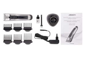 Машинка для стрижки  Ardesto HC-Y30-DBS, сеть+акум., насадок-6, сталь+керамика, черный