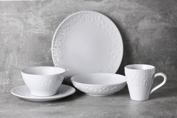 Тарелка десертная Ardesto Olbia, 19 см, White AR2919WC