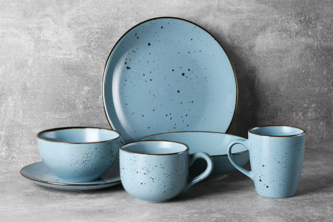 Тарелка суповая Ardesto Bagheria Misty blue, 20см, керамика, синий