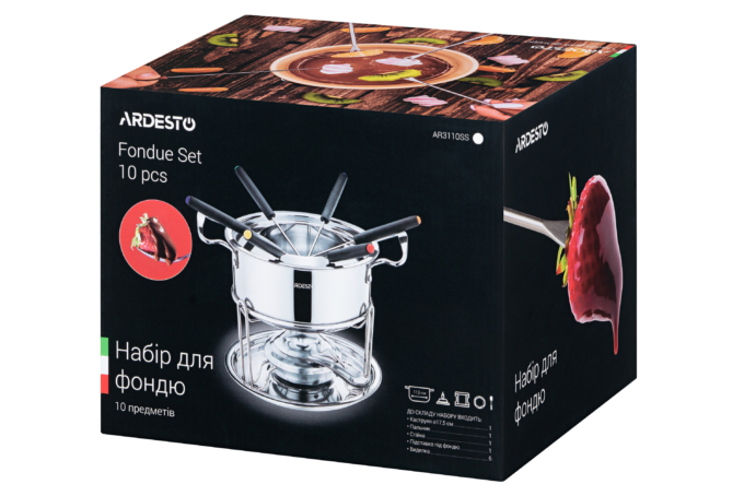 Fondue set Ardesto, 10 pieces AR3110SS