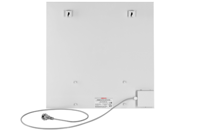 Керамічна електронагрівальна панель Ardesto HCP-395WT-ECO, 395 Вт, 8 м2, 60 х 60 см, IP54, білий