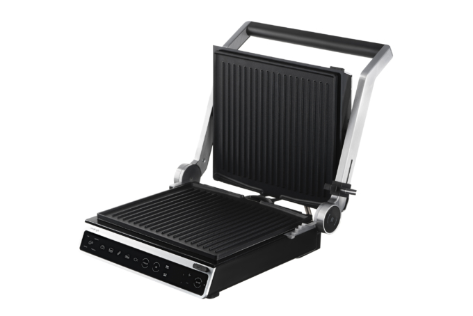 Ardesto grill clamping GK-STC20, 2000W, temp. regimes-6, removable plates, 180° opening, metal, silver