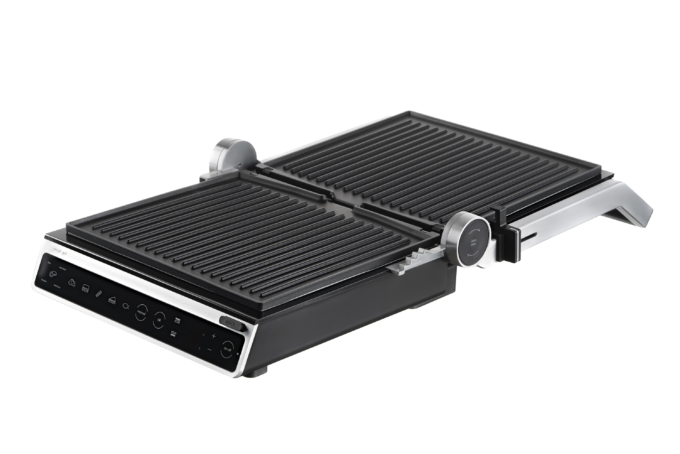 Ardesto grill clamping GK-STC20, 2000W, temp. regimes-6, removable plates, 180° opening, metal, silver