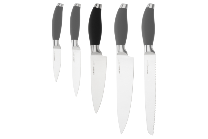 Ardesto Chef Knife Gemini, 15.2cm, stainless steel, plastic, black