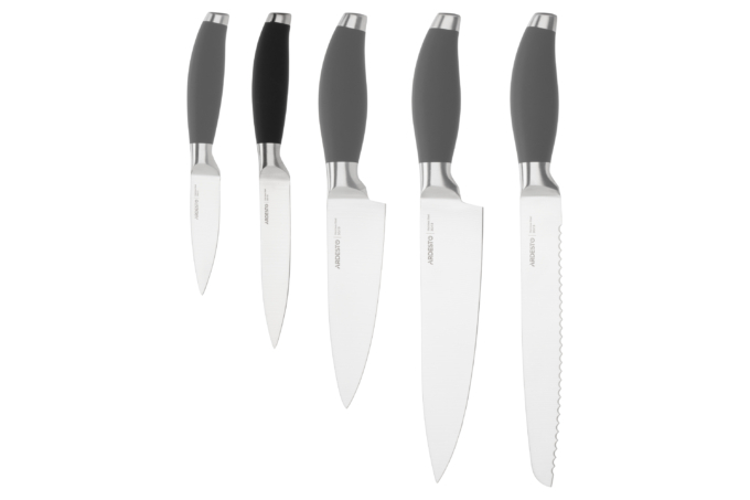 Ardesto Utility Knife Gemini, 12.7cm, stainless steel, plastic, black