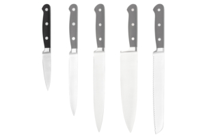 Кухонный нож для овощей Ardesto Black Mars, 8.9см, нержавеющая сталь, дерево, черный