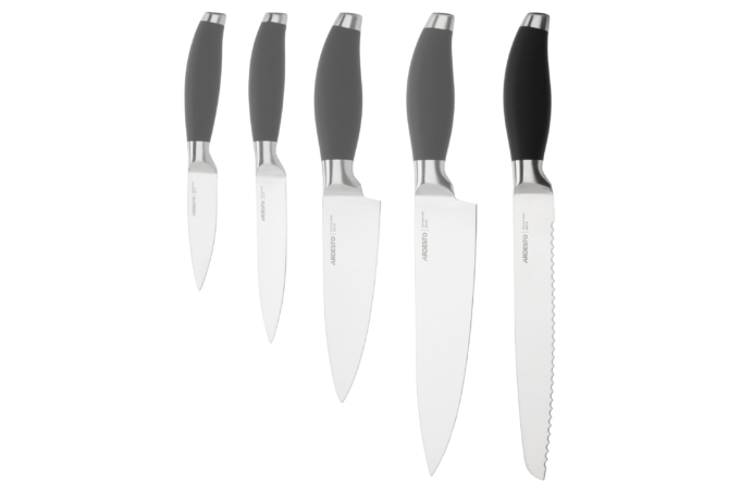 Ardesto Bread Knife Gemini, 20.3cm, stainless steel, plastic, black