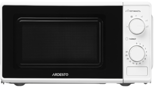 Microwave oven ARDESTO, 20L, mechanical control, 700W, button opening, white