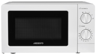 Microwave oven ARDESTO, 20L, mechanical control, 700W, button opening, white