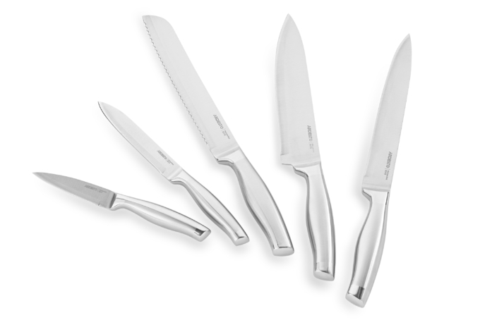 Ardesto Knives Set with block Gemini, 6pcs, stainless steel, plastic