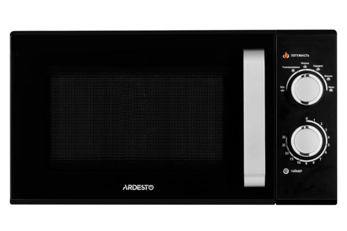 Microwave oven ARDESTO, 23L, mechanical control, 900W, handle opening, black