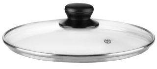 Кришка Ardesto Gemini Gourmet, 22см, термостійке скло, нержавіюча сталь, бакеліт