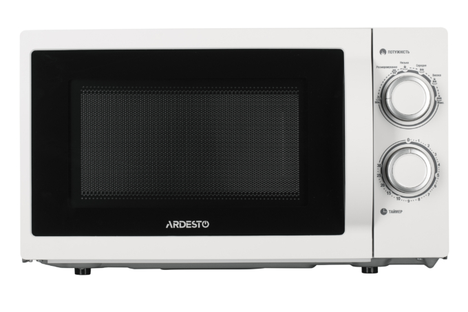Microwave oven ARDESTO, 20L, mechanical control, 700W, handle opening, white