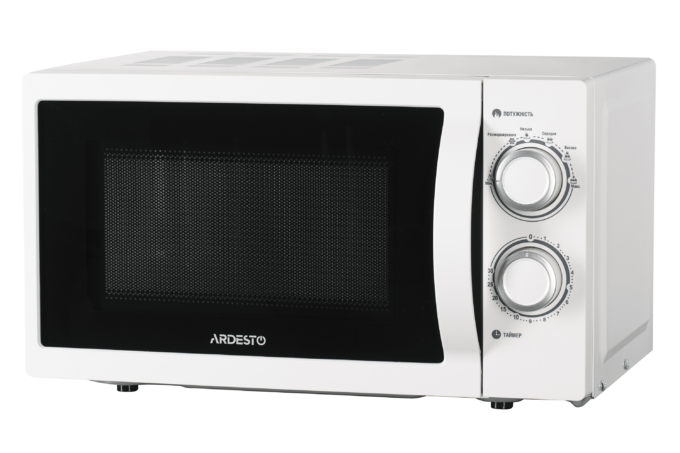 Microwave oven ARDESTO, 20L, mechanical control, 700W, handle opening, white