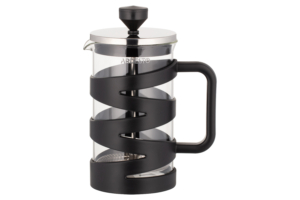 Ardesto French press Gemini, 600ml, borosilicate glass, plastic, stainless steel, transparent, black
