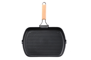 Ardesto Grill fry pan Gemini Baceno, 34х24cm, aluminium, black