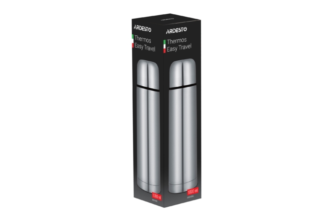 Ardesto Vacuum flask Easy Travel, 1000ml, stainless steel
