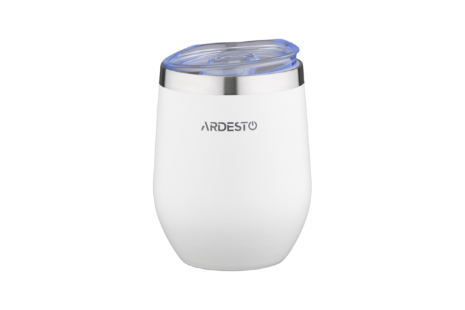 Термочашка Ardesto Compact Mug, 350мл, нержавеющая сталь, белый