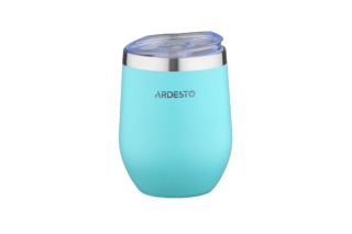 Термочашка Ardesto Compact Mug, 350мл, нержавеющая сталь, голубой