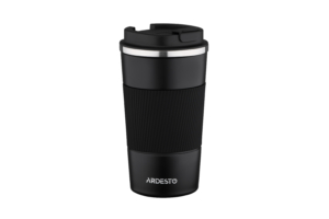 Travel mug ARDESTO Urban 380ml, stainless steel, black