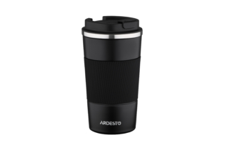 Ardesto Travel mug Urban, 380ml, stainless steel, black