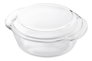 Форма для запікання з кришкою Ardesto Black Mars, 23.3х20.6х10.2см, боросилікатне скло, кругла, прозорий