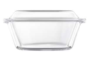 Ardesto Baking pan with lid  Black Mars, 25.5х22.8х10.2cm, borosilicate glass, round, transparent