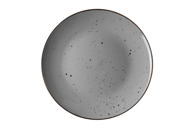 Ardesto Dinner plate Bagheria Grey, 26cm, ceramics, gray