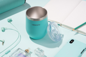 Термочашка Ardesto Compact Mug, 350мл, нержавеющая сталь, голубой