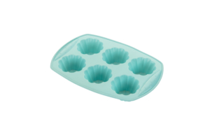 Форма для випікання мафінів Ardesto Tasty baking, 30х21х4см, 6шт, силікон, сіро-блакитний