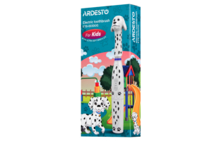 Щетка зубная электр. Ardesto ETB-003DOG для детей , 8.8т. колеб/мин, насадок-3, IPX6, белый