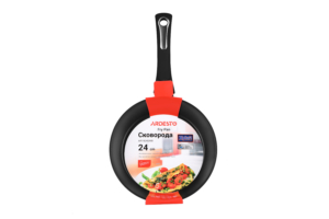 Ardesto Fry pan Gemini Trento, 24cm, aluminium, black