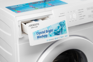 Пральна машина ARDESTO фронтальна Crystal Bright, 6кг, 1200, А++, 42см, дисплей, сенсор.управл., дозавантаж., білий